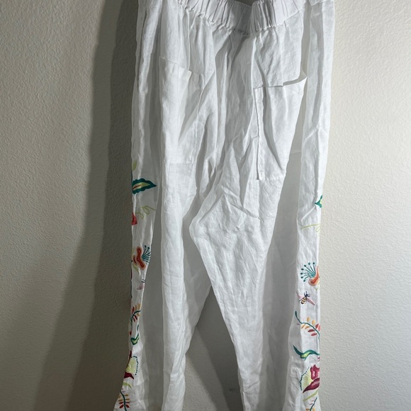 Johnny Was Plus Averi Linen Wide Leg Pant women’s Size 3X - Picture 9 of 11